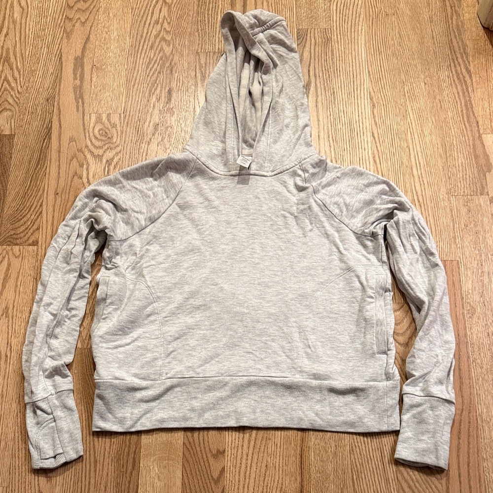 Athleta Light Gray Kids Sweatshirt Hoodie